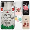 Cute Christmas Present Soft Phone Cover Case For iPhone 6 6S 7 5 5S SE 6Plus 6SPlus 5C 4 4S Animal Tree Hat Cat Capa Celular