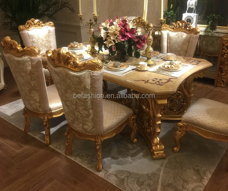Oefashion Custom Luxury European Villa 2.4 Meters Large Table Highend