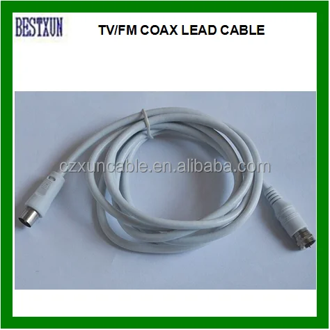 

Bxon 1.5M TV Antenna Connector Cable 75Ohm 3C2V F Connector Coax Coaxial Cable