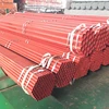 ASTM A106 Gr.B SCH 40 red painted groveed ends fire protection seamless steel pipe