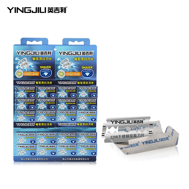 

OEM razor blade double edge razor blades men shaving lame de rasoir razor blades for shaving, Silver