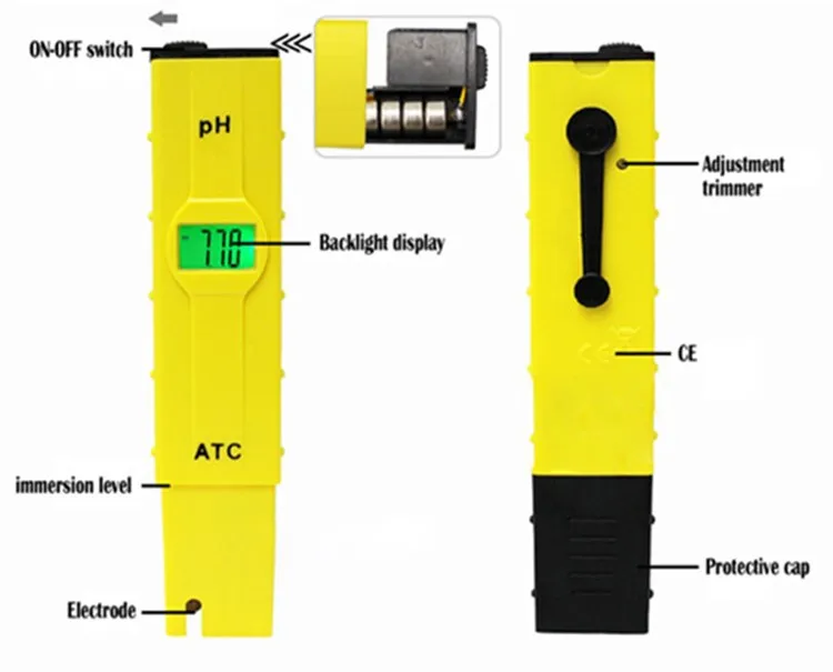 Industrial Pocket Digital Ph Tester For Water Buy Ph Tester For Water