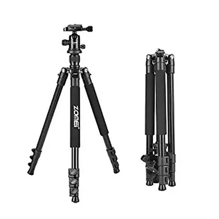 

Zomei Q555 Professional Portable Magnesium Aluminium Alloy Tripod Monopod & Ball Head, Black