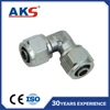 AKS brass nickel quick connector 3/8 nickel-plated copper straight bulkhead push-in Pneumatic Tube Fittings