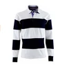 Custom Team Logo Mens OEM Made Rugby Long Sleeve Polo Shirt