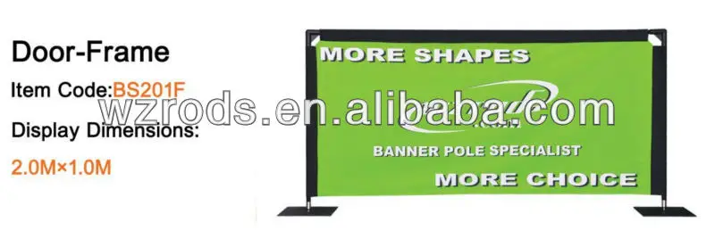 Indoor Display Door Frame Banner Event Accessories For Advertising