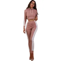 

2018 Yoga Suit Women's 2 Piece Activewear Set Running Suit Gym Outfit Workout Sports Wear Fitness Training Set Custom Tracksuit