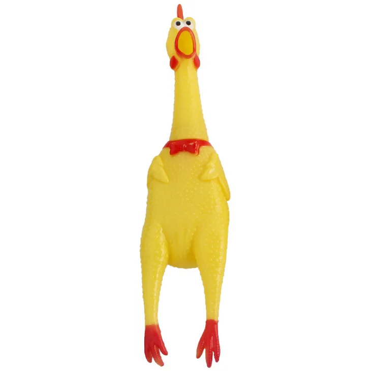 

dog toy squeaky chicken S/M/L three size screaming chicken sound toy pet chew toy, Yellow