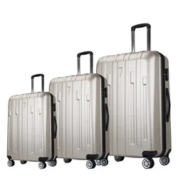 Luxury black pu leather vintage suitcase handmade trolley travel luggage bags