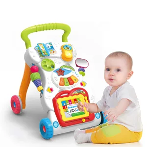 Image of Baby Walker Baby First Step Car Toddler Trolley Sit-to-Stand Walker for Kids Early Learning Music Walker