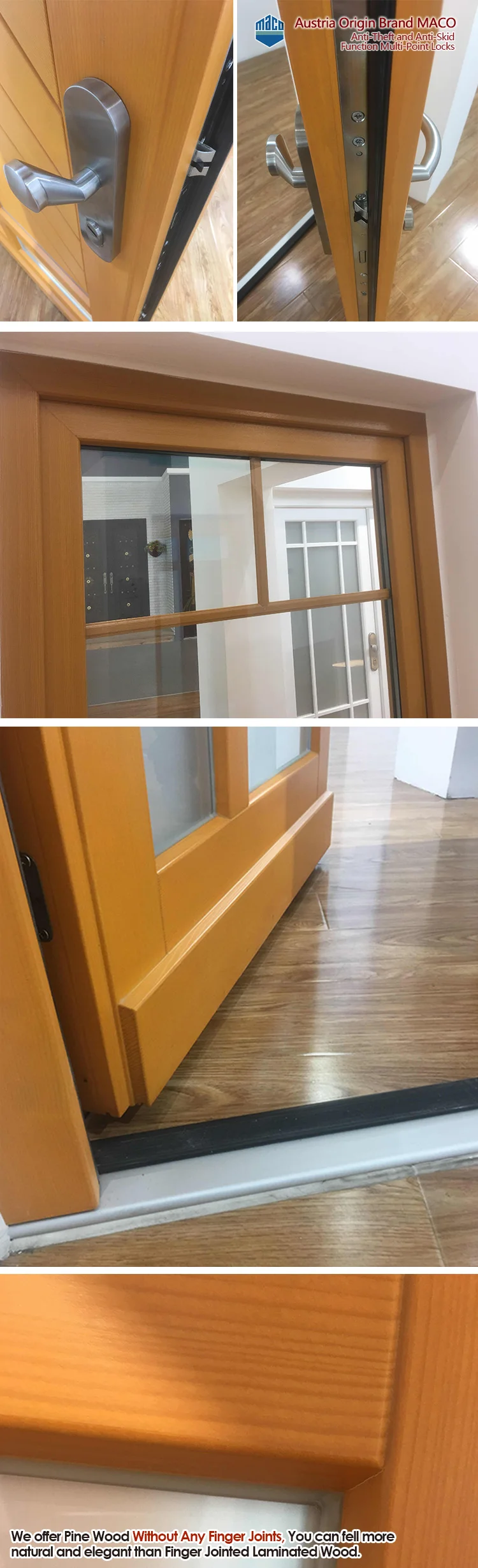 Hot selling products used commercial glass entry door tempered office glass door