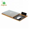 100% Natural Desk Organizers Wooden Bamboo Mobile Bed Laptop Cooling Pad Tray Stand For Working