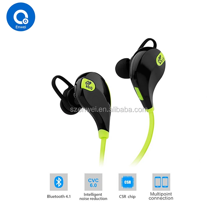 Noise Cancelling Sport Stereo Bluetooth Wireless QY7 Earphone, QY7 Headset, Headphone bluetooth stereo headset Bluetooth earbud