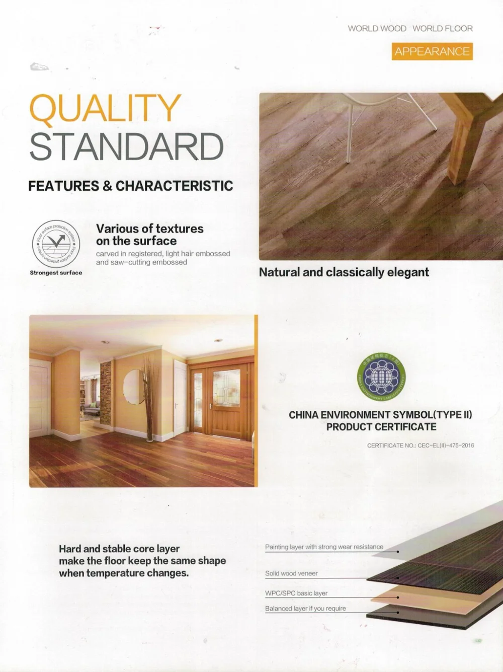 Solid Wood Veneer With Spc(rvp) Flooring Rigid Wood Slice Plank Tile