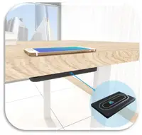 

Underneath 40mm Invisible Long Distance Table Wireless Charger for Desk Countertop Glass Hotel Coffee Office Compatible with Qi