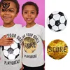 reversible Soccer Design Patch for Jersey children t-shirt Two Side Sequin patch accessories