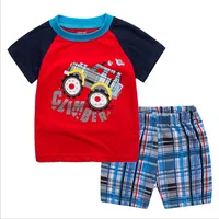 

European And American Style New Fashionable Handsome Boy Short Sleeve e Suit