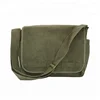 Olive Green Original High Quality Oxford Classic Army Mens Messenger Bag with Army Universe Pin