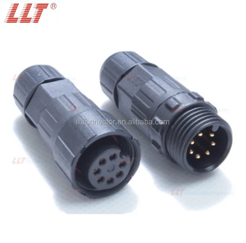 15A 7,5mm IP68 4 Pin Conector del Cable El/éctrico Z/ócalo Impermeable