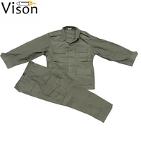 

Vison Army green 4 pockets BDU suit mens military uniform tactical clothing SWAT jacket camo camouflage uniform