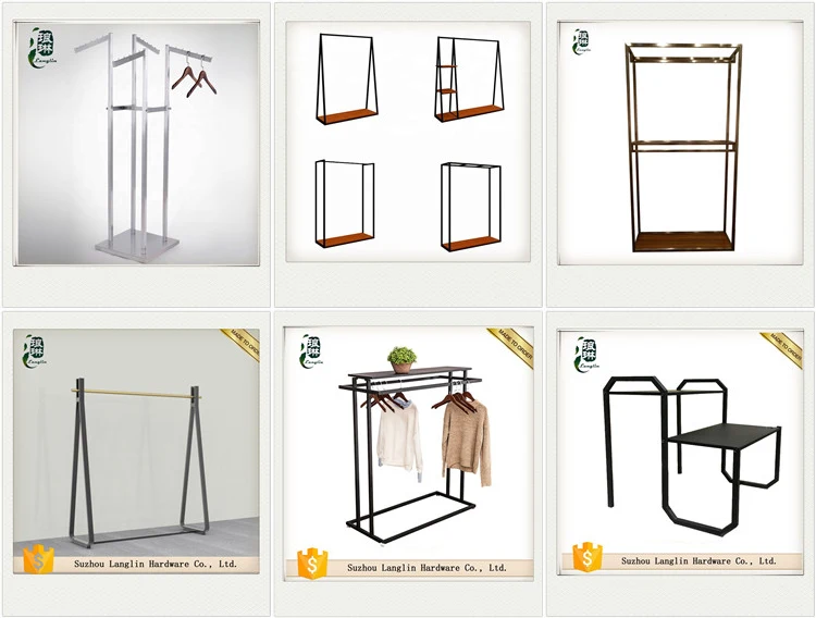High End Customized Display Racks For Clothing For Garment Retail Store