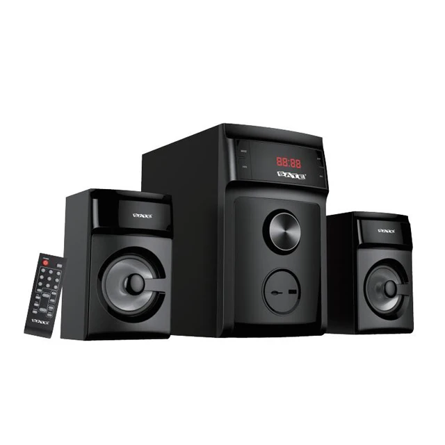 

SATE- No MOQ Accept small order2020 new model 2.1 speaker home theatre system theater 2.1 Speaker AS-632BL, Black