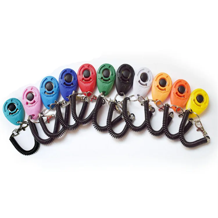 

High quality dog trainer whistle & clicker pet training clicker for dog, Red,orange,blue,purple,black etc.