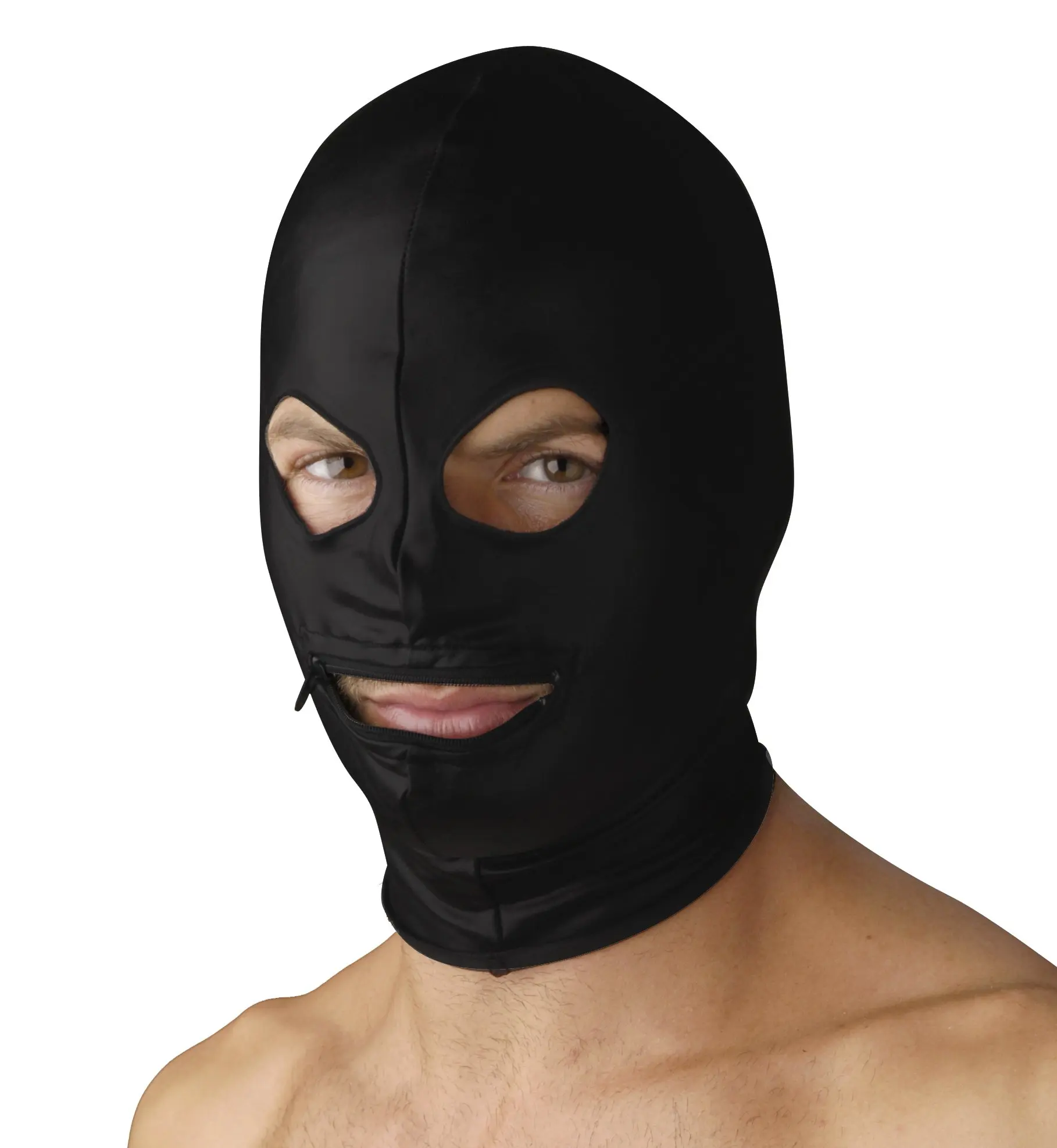 Buy Leather Hood With Eye Mouth Hol
