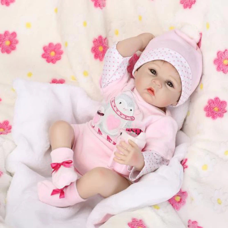 20 Inch Silicone Baby Reborn Dolls Lifelike Doll Babies Girl Real Touch ...