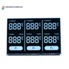 Black VA Custom 7 Segment LCD Panel Display with Black Backlight 3 inch round/square lcd display