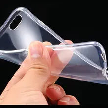 Průhledný silikonový kryt pro iPhone 4, 4S, 5, 5S, 5C, 6, 6S, 6PLUS, 6S PLUS