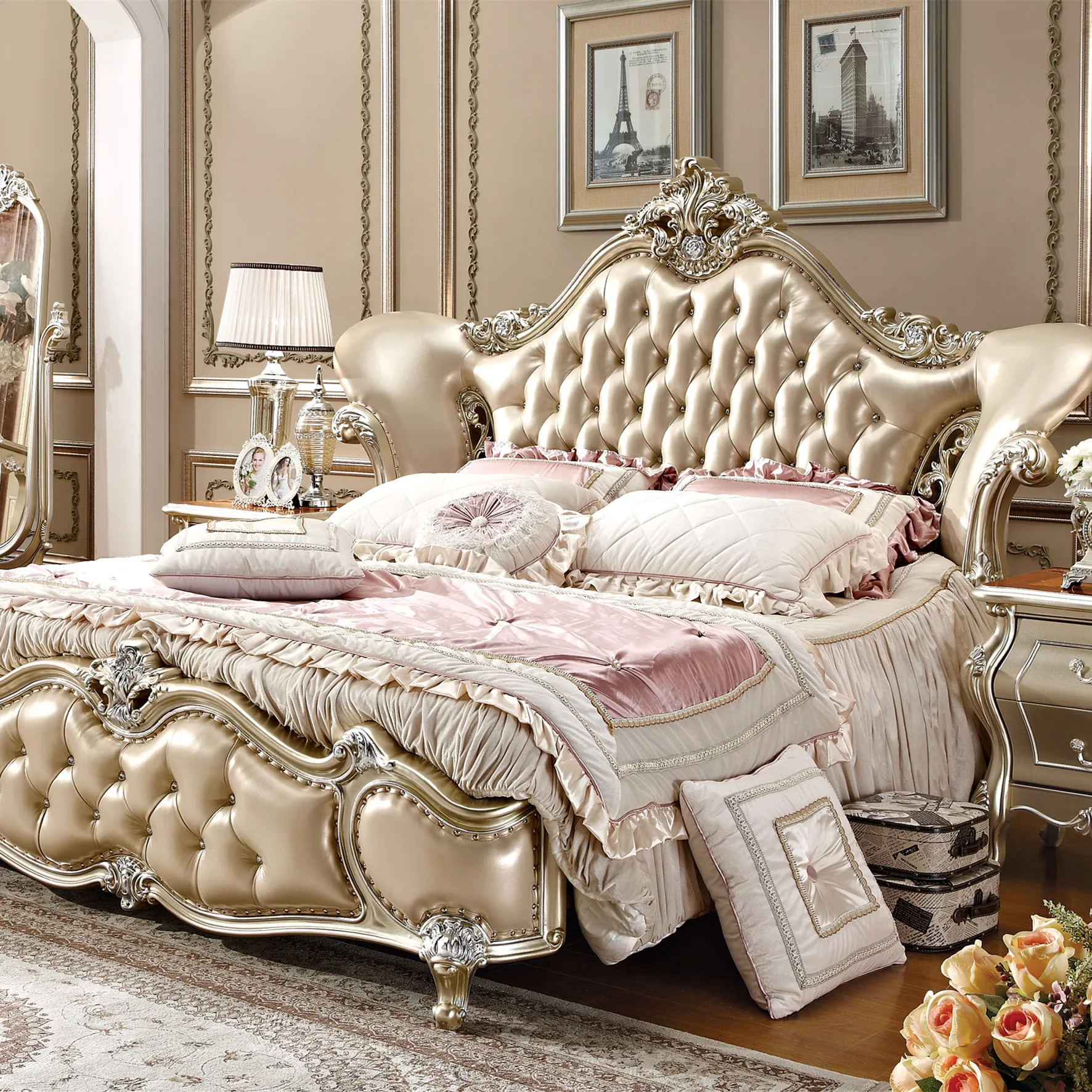 Italian Elegant Home Furniture King Size Bed Of Single Bed Designs 0426 0016 Buy King Size Round Bed