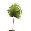 Home Office Desk Event Man-made Plastic Leaf Landscaping Tropical Fan Banana Artificial Palm Leaves for Decoration