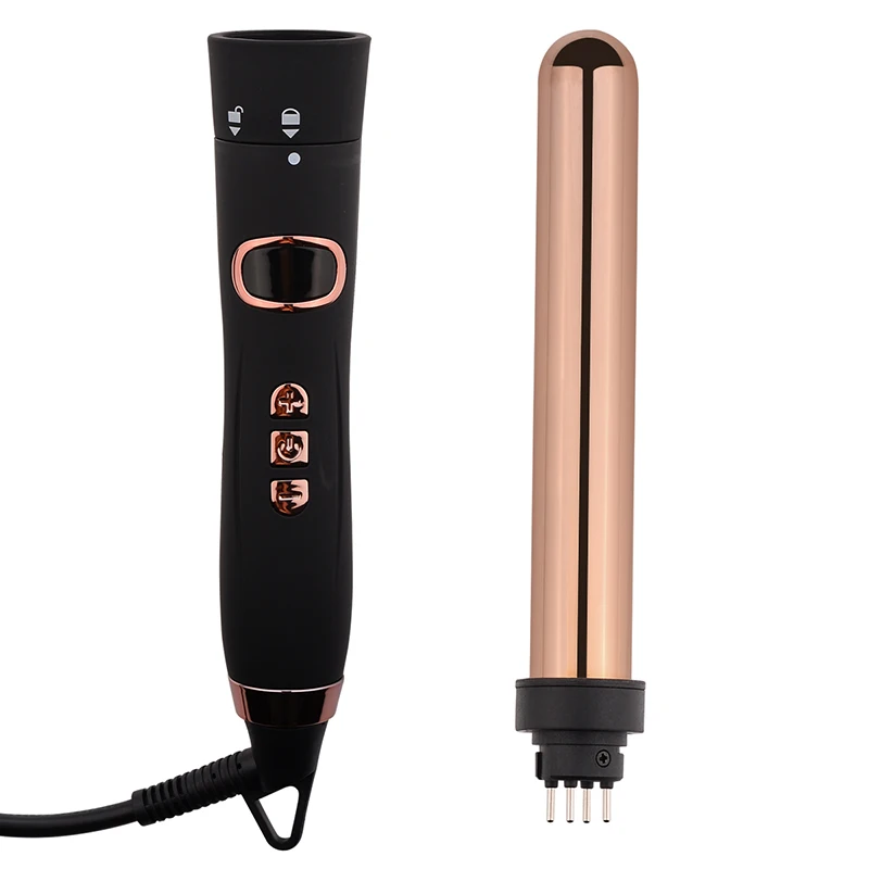 

Custom Automatic Interchangeable Barrel 5 In 1 Hair Curling Iron, Black white red gold and customized