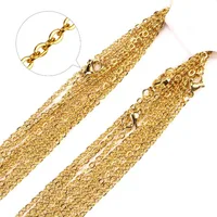 

BCL1199 High quality Gold Plated Stainless Steel O link Cable Chain Necklace