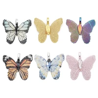 

2pcs 3*5cm wholesale butterfly shaped charm bracelet pendant charms for jewelry necklace making