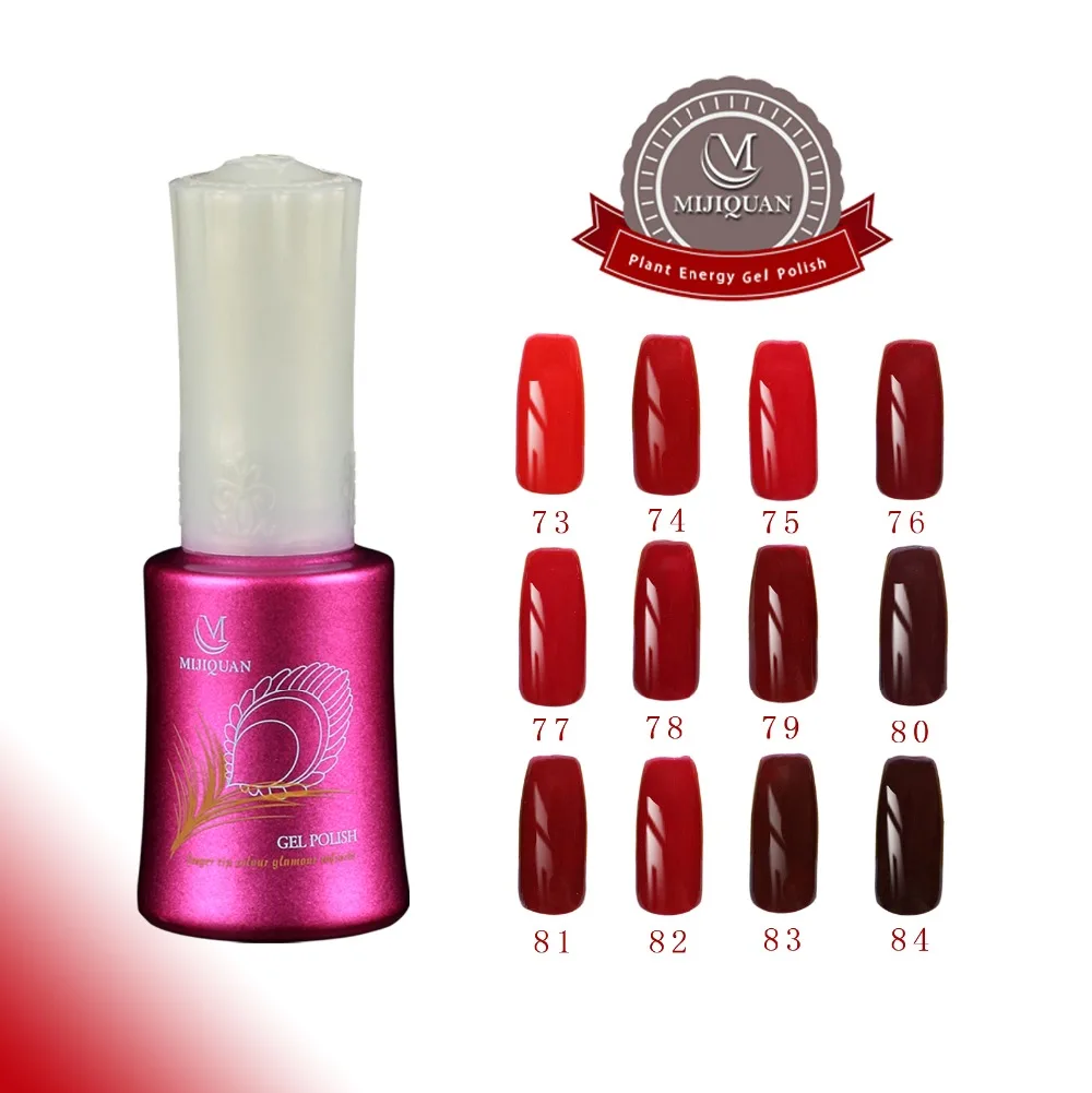 Free shipping Red Wine Series 6 pcs MIJIQUAN Gel Nail Polish 15ml 12 colors for choice