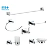 Hot Sale New In Stocked Square Bathroom Bath Accessories Sanitary Ware Set 60000-CR