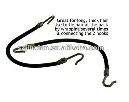 Ponytail Hair Band With Hooks Buy Elastic Loop With Barb Elastic