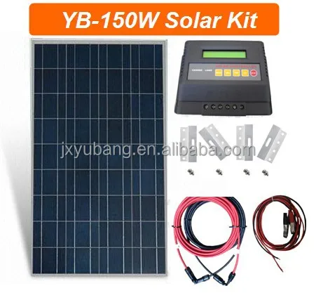 
1X150 Watt Poly solar panel system off grid pv system for home caravan motorhome 