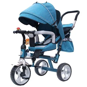 Image of baby stroller three wheels/baby tricycle/baby tricycle bicycle stroller 4 in 1 toddler