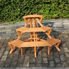 Outdoor Garden Wooden Corner Flower Pot Display Stand