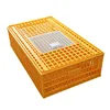 Plastic broiler chick duck live chicken transport cage box poultry transport crate for sale