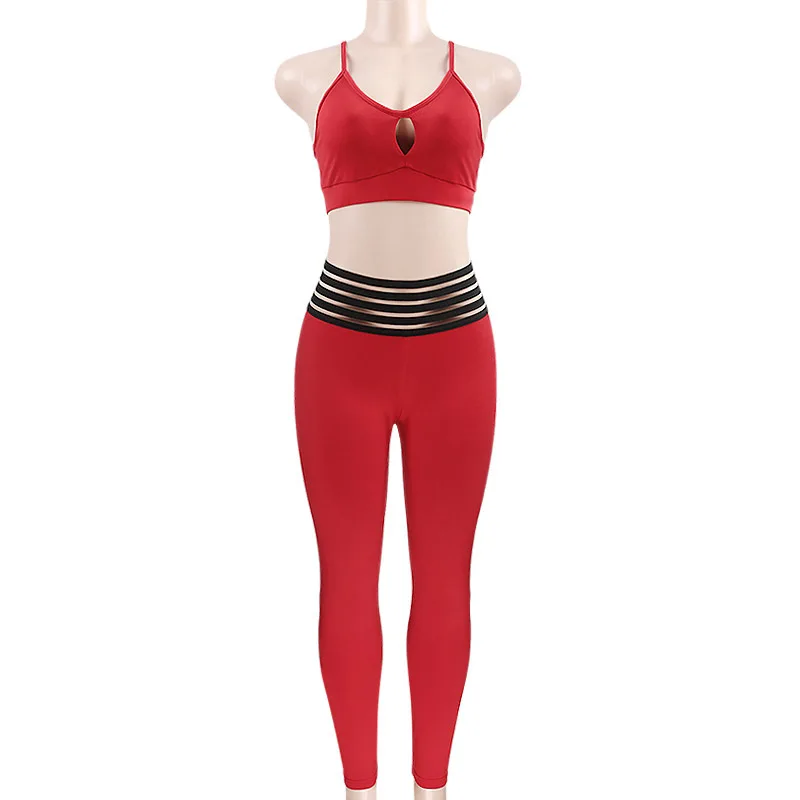 

Custom Women Sexy Backless Sports bra High Waist Mesh Leggings Set, Printed