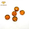 Citrine color briolette cut round shape decorative glass gems stone for ring