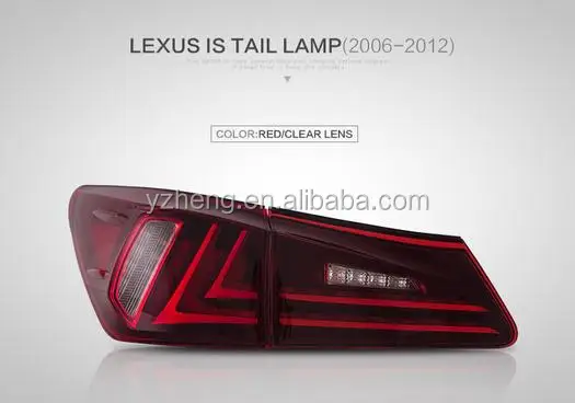 VLAND Factory Car Taillights For IS250 2006-2012 Full-LED Tail Light Plug And Play For  IS350 LED Tail Lamp