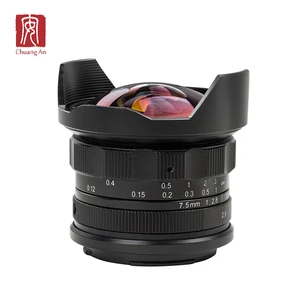Mirrorless digital camera 7.5mm F2.8 MFT 180 degree fisheye APS-C fisheye dslr lens For All Mirrorless Camera