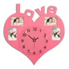 graceful economic heart ring shape wall clock for wedding lover