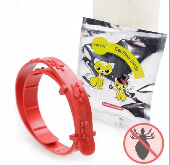 

Dropshipping Red Adjustable Cat Rabbit Neck Strap Anti Flea Mite Acari Tick Remedy Pet Supplies Summer Felt Cat Flea Collar