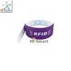 Custom Logo QR Code Printed 860MHz-960MHz synthetic rfid paper wristband